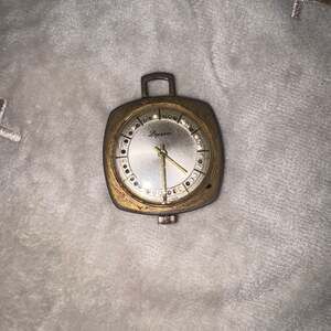 Vintage Lucerne Gold Tone Hand Wind Mechanical Pendant Pocket Watch Swiss Made